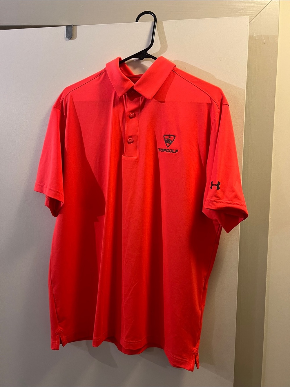 Under Armour Bright Red Topgolf Performance Polo